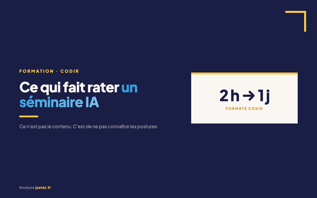 Acculturation IA d'un CODIR : pourquoi un séminaire pour dirigeants échoue avant d'avoir commencé