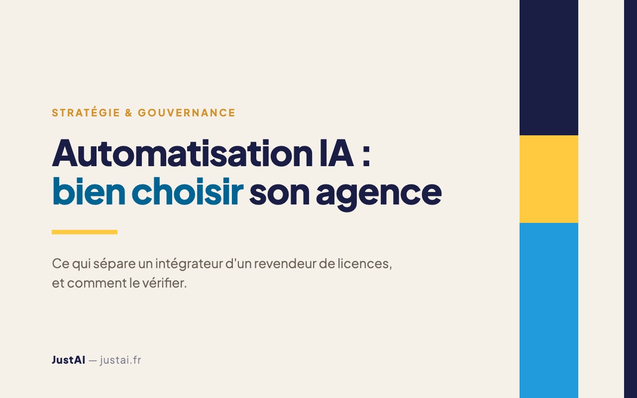 Agence d'automatisation IA pour PME : comment bien la choisir