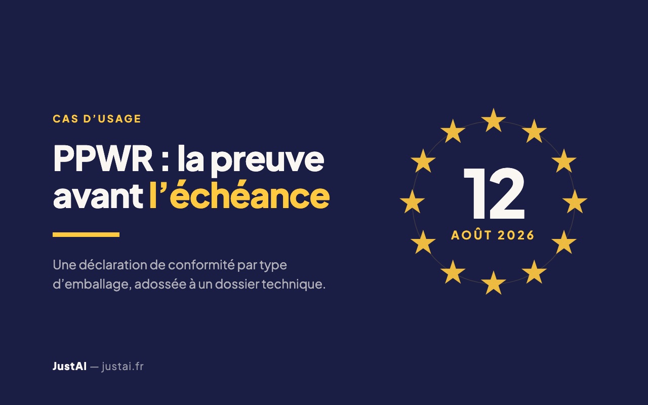 PPWR : votre déclaration de conformité emballage au 12 août 2026