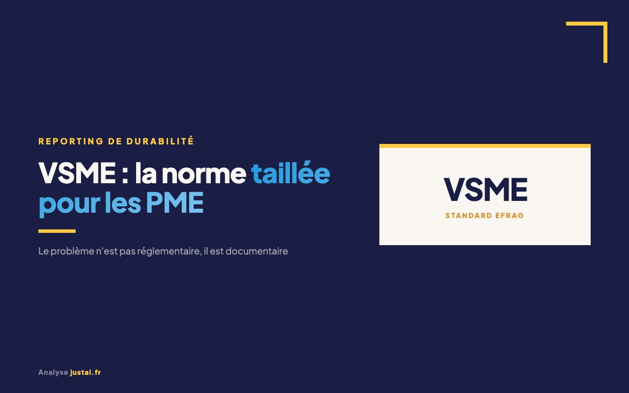 VSME : le rapport de durabilité des PME est d'abord un problème de données