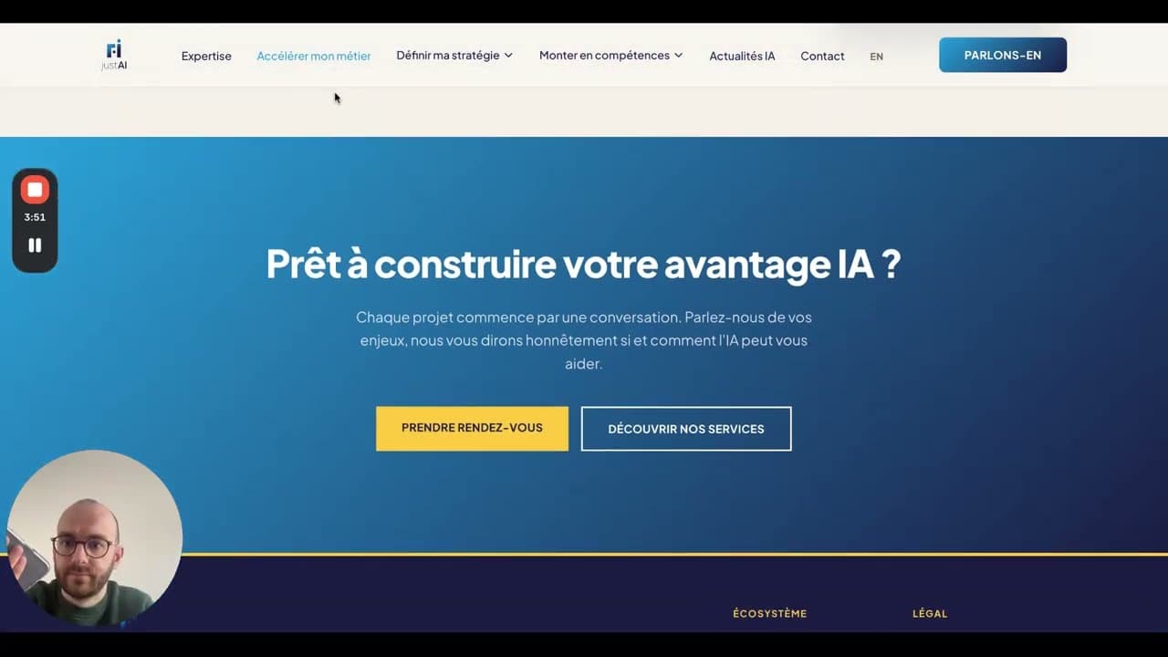 Présentation de l'offre JustAI AI-first